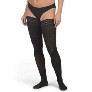 FALKE Black Made In Germany Pure Matt 50 Stay Up Tights